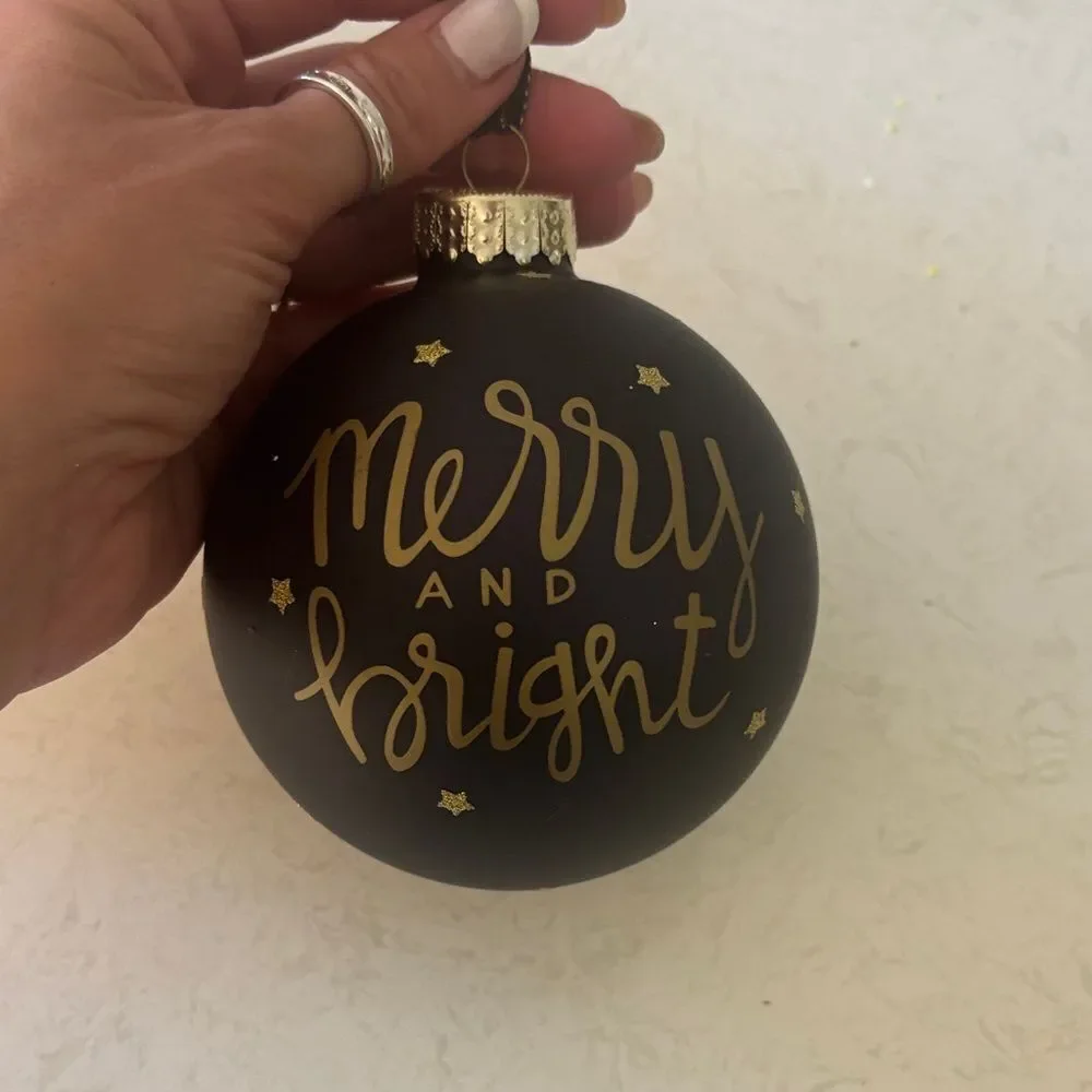 Macy’s Gold and Black Holiday Ornament